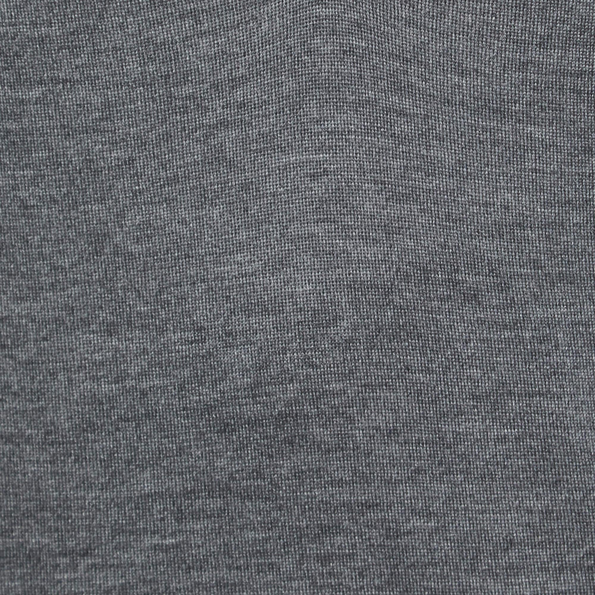 Grigio Stella McCartney Maglione grigio a maniche lunghe con scollo a V S.I.V.A. in vendita