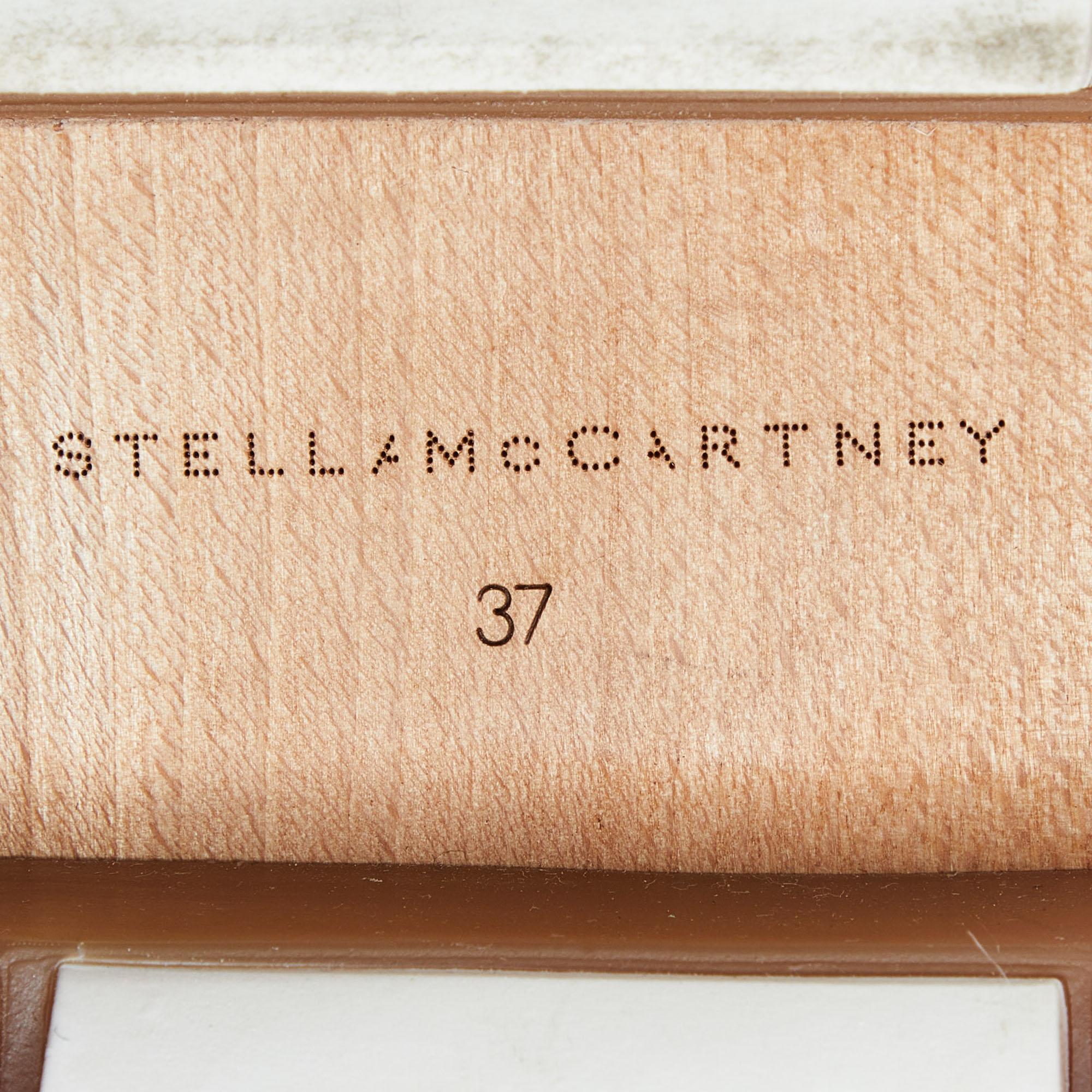 Stella Mccartney Bottes Chelsea Vegan en cuir gris, taille 37 en vente 3