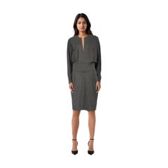 Stella McCartney - Vestito grigio con manica lunga e scollo a V Taglia S.I.V.A.