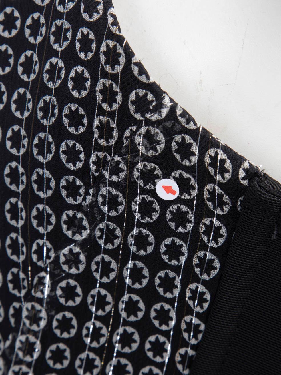 Stella McCartney Grey Star Dotted Maxi Dress Size M In Good Condition For Sale In London, GB