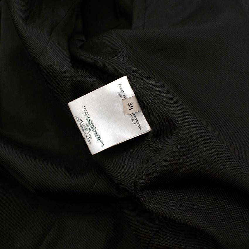 Stella McCartney Grauer einreihiger Blazer aus Wolle mit Nieten - Größe US2 für Damen oder Herren