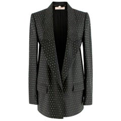 Blazer en laine clouté gris Stella McCartney - Taille US2