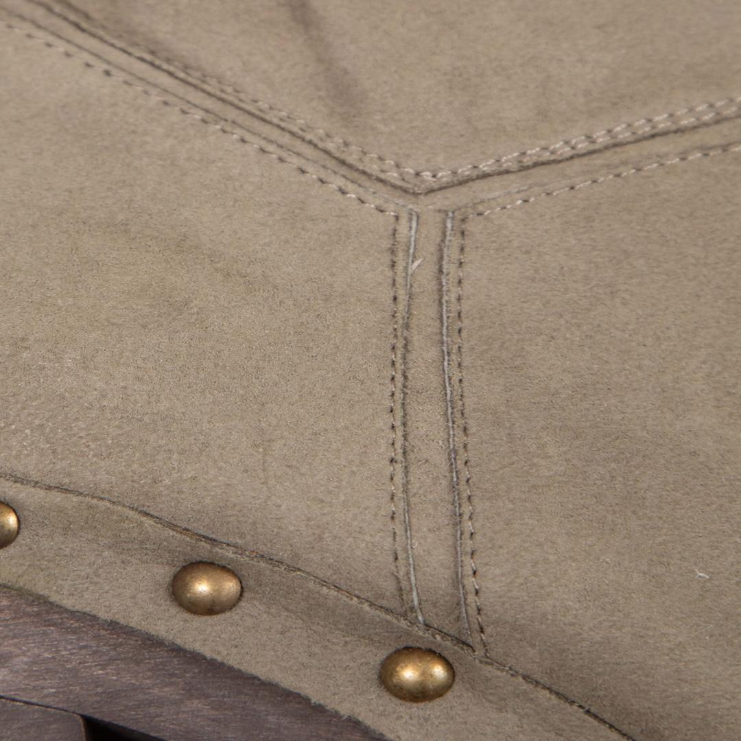Stella McCartney - Bottes cloutées en daim végétal gris, taille IT 38 Pour femmes en vente