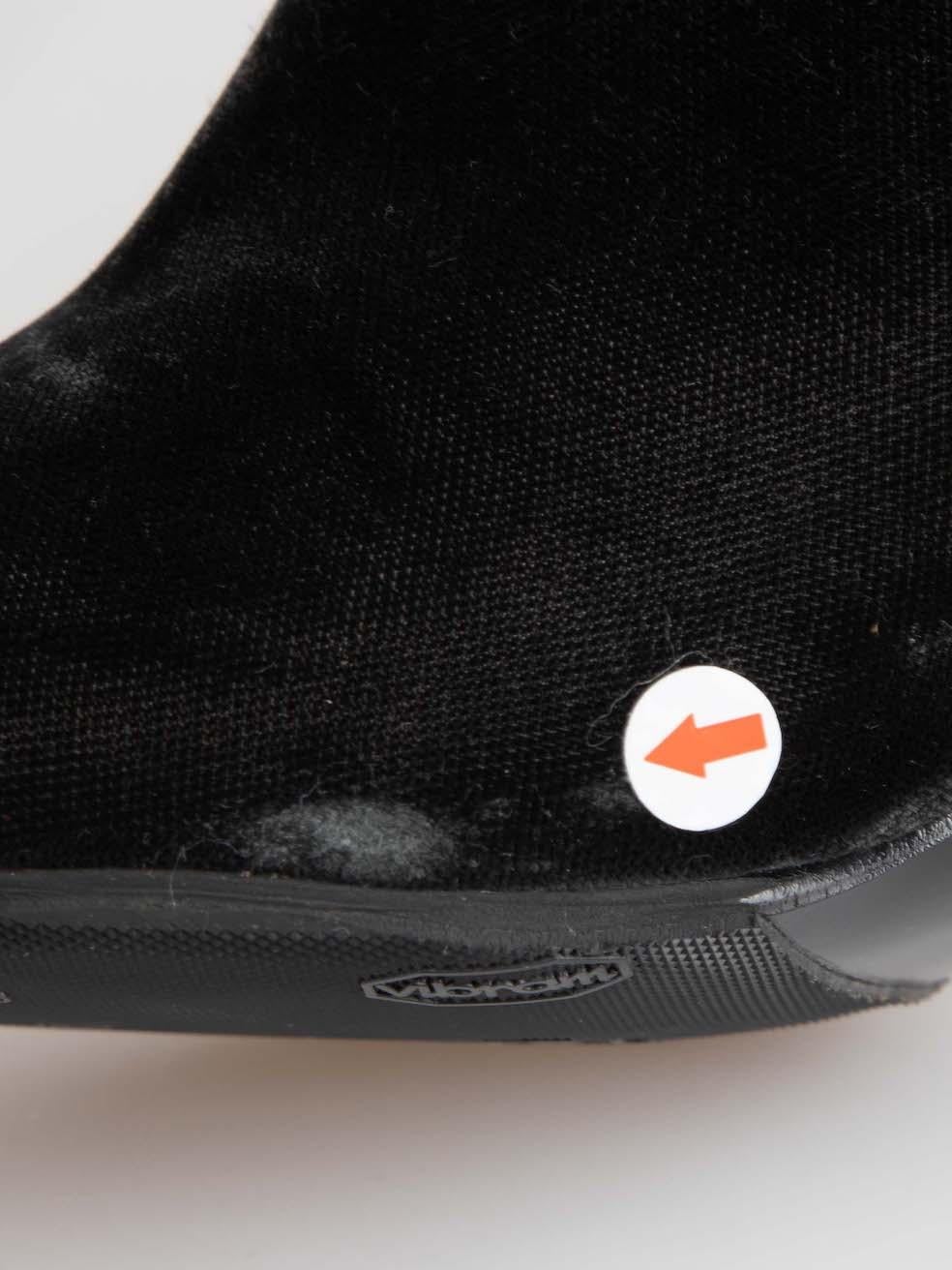 Stella McCartney Grey Velvet Heeled Ankle Boots Size IT 38.5 For Sale 1