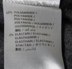 Stella McCartney Grey Wool High Neck Ruffled Sweater Dress S