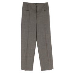 Stella McCartney Grey Wool Straight Trousers estimated size S