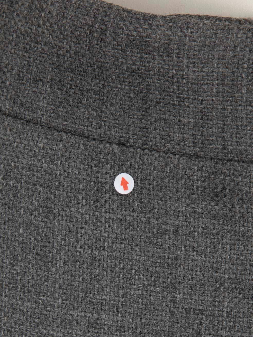 Stella McCartney Grau Wolle Tapered Zip Hose Größe M im Zustand „Gut“ im Angebot in London, GB