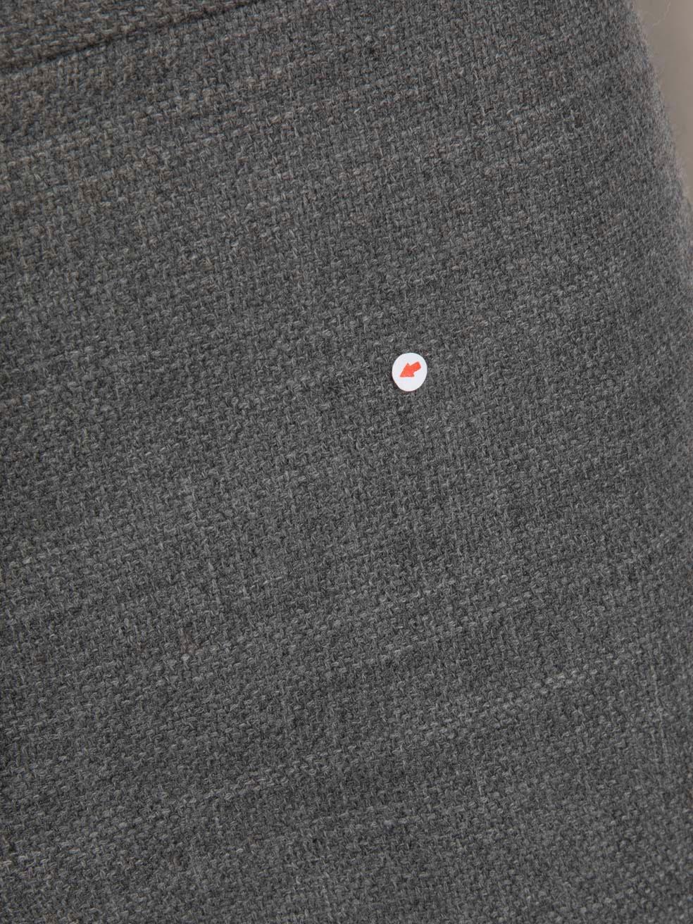 Pantalon en laine grise à fermeture éclair Stella McCartney, taille M Pour femmes en vente