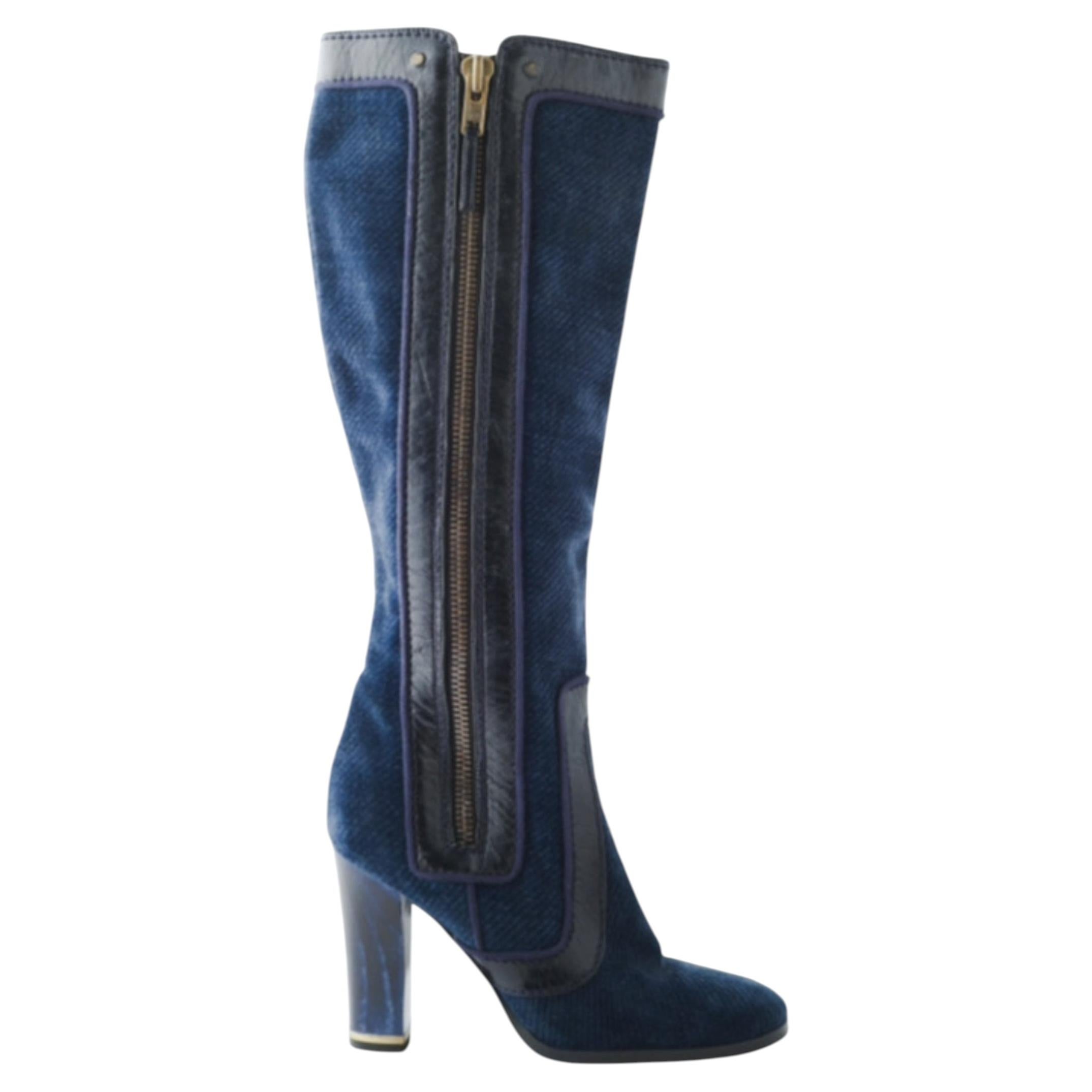 Stella McCartney High Denim Boots - '10s