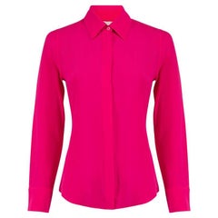 Stella McCartney Hot Pink Silk Button Up Blouse Size XXS
