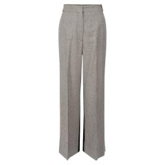Stella McCartney Houndstooth Wide Leg Trousers Size L