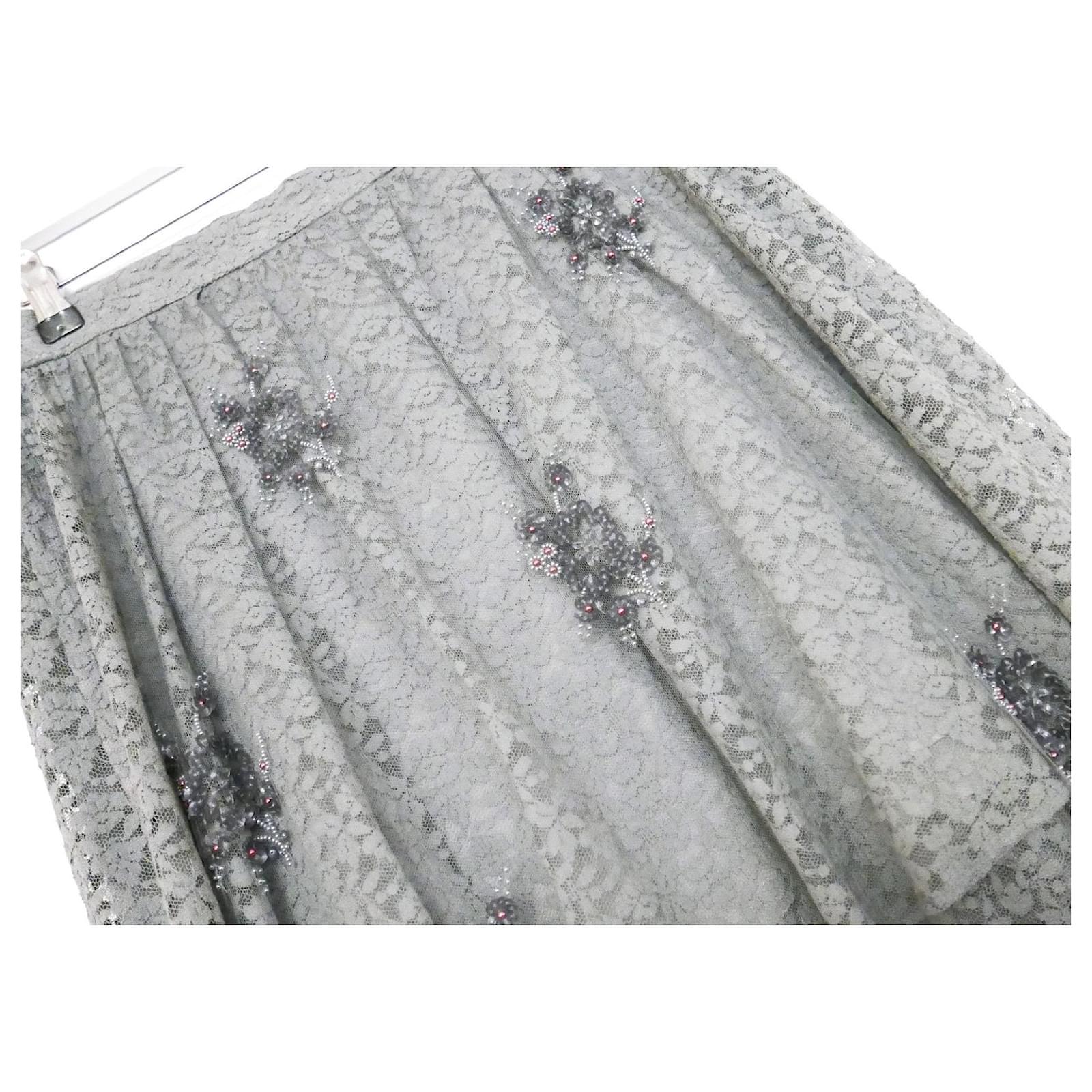 Stella McCartney - Isabella - Jupe en tulle et dentelle avec perles Pour femmes en vente