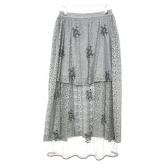 Stella McCartney Isabella Tulle & Lace Beaded Skirt