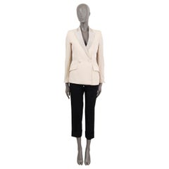 STELLA MCCARTNEY ivory wool DOUBLE BREASTED Blazer Jacket 38 XS