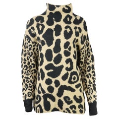 Stella Mccartney Leopard Intarsia Knitted Sweater 
