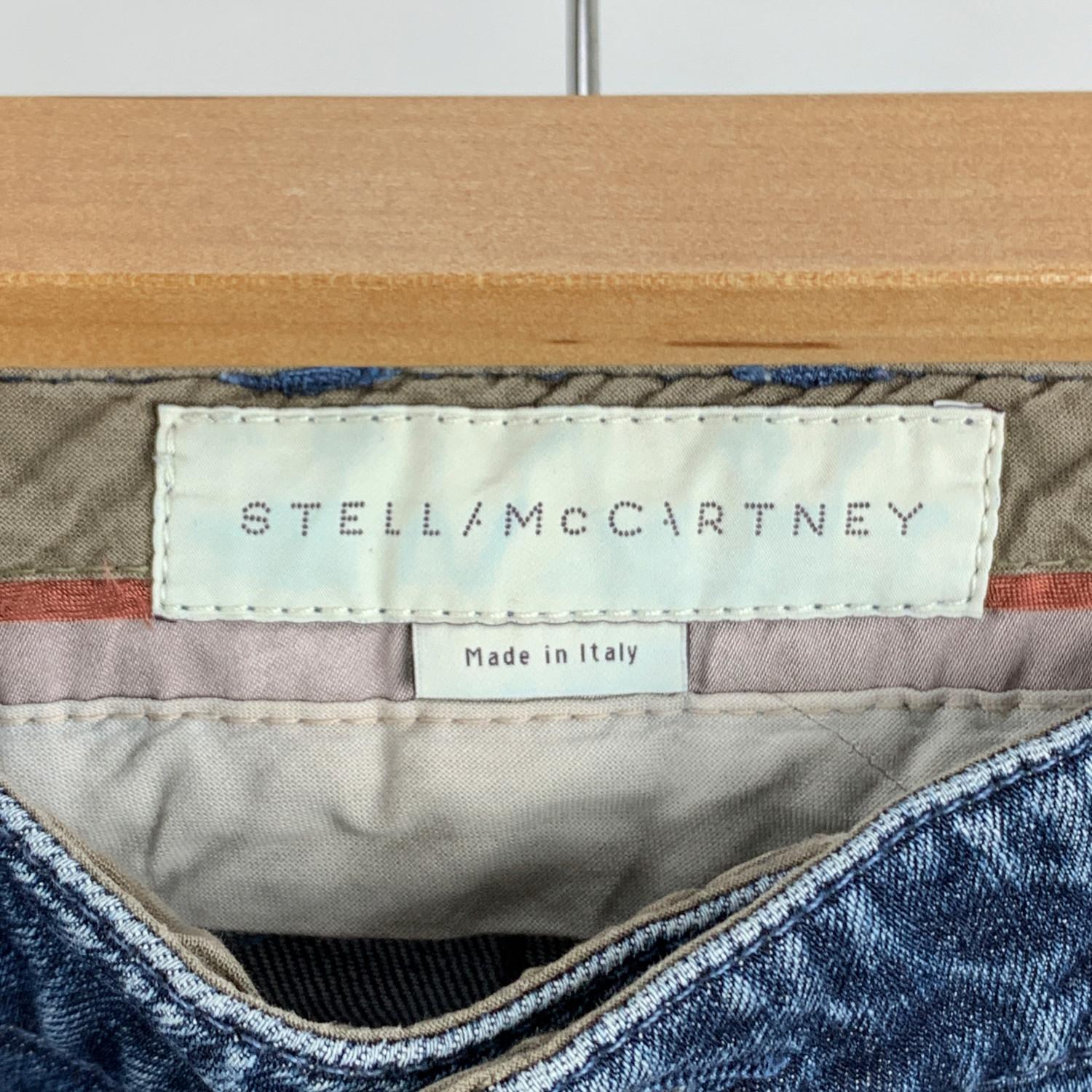 Women's Stella McCartney Light Blue Cotton Denim Jeans Pants Size XS For Sale