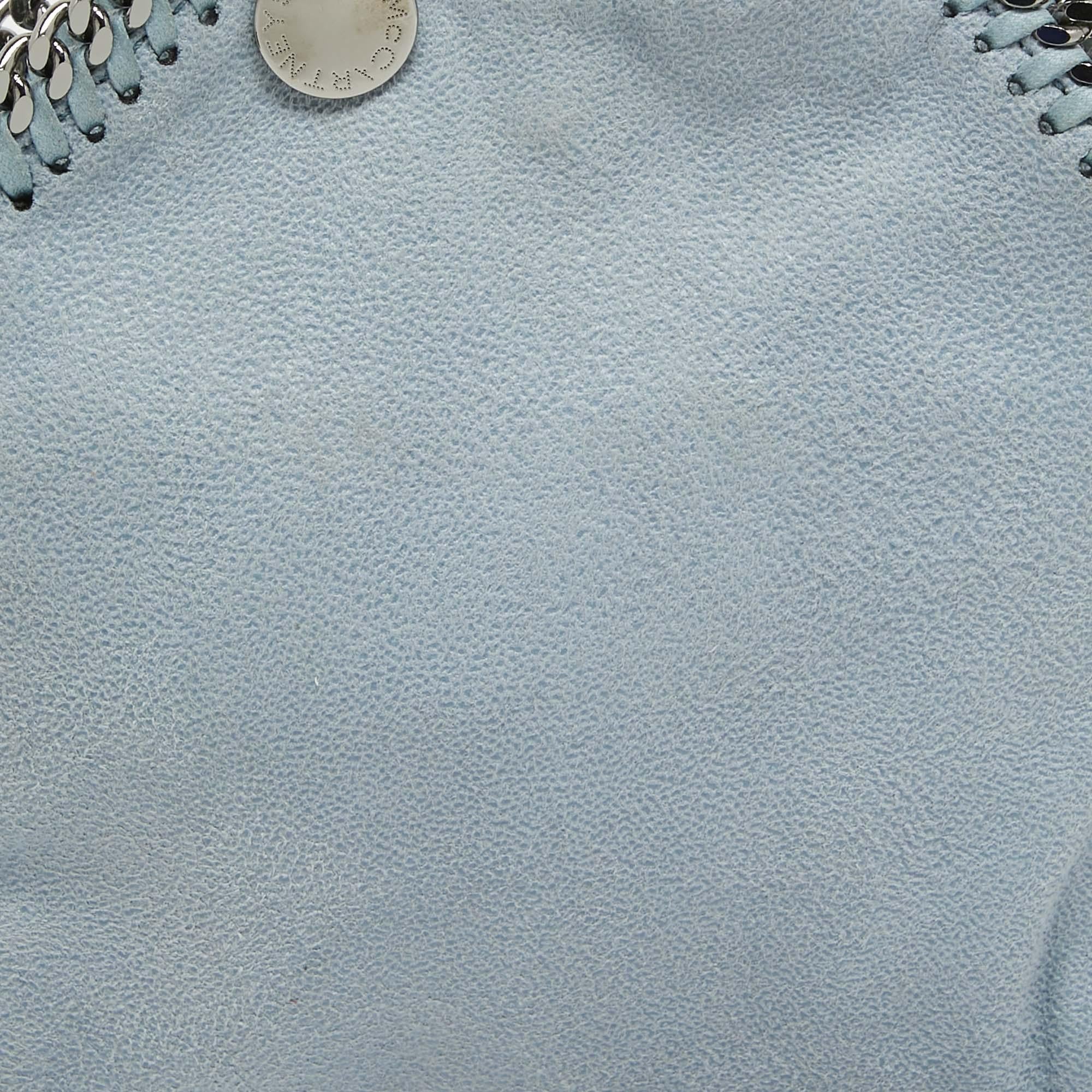 Stella McCartney Light Blue Faux Leather Tiny Falabella Bag 6