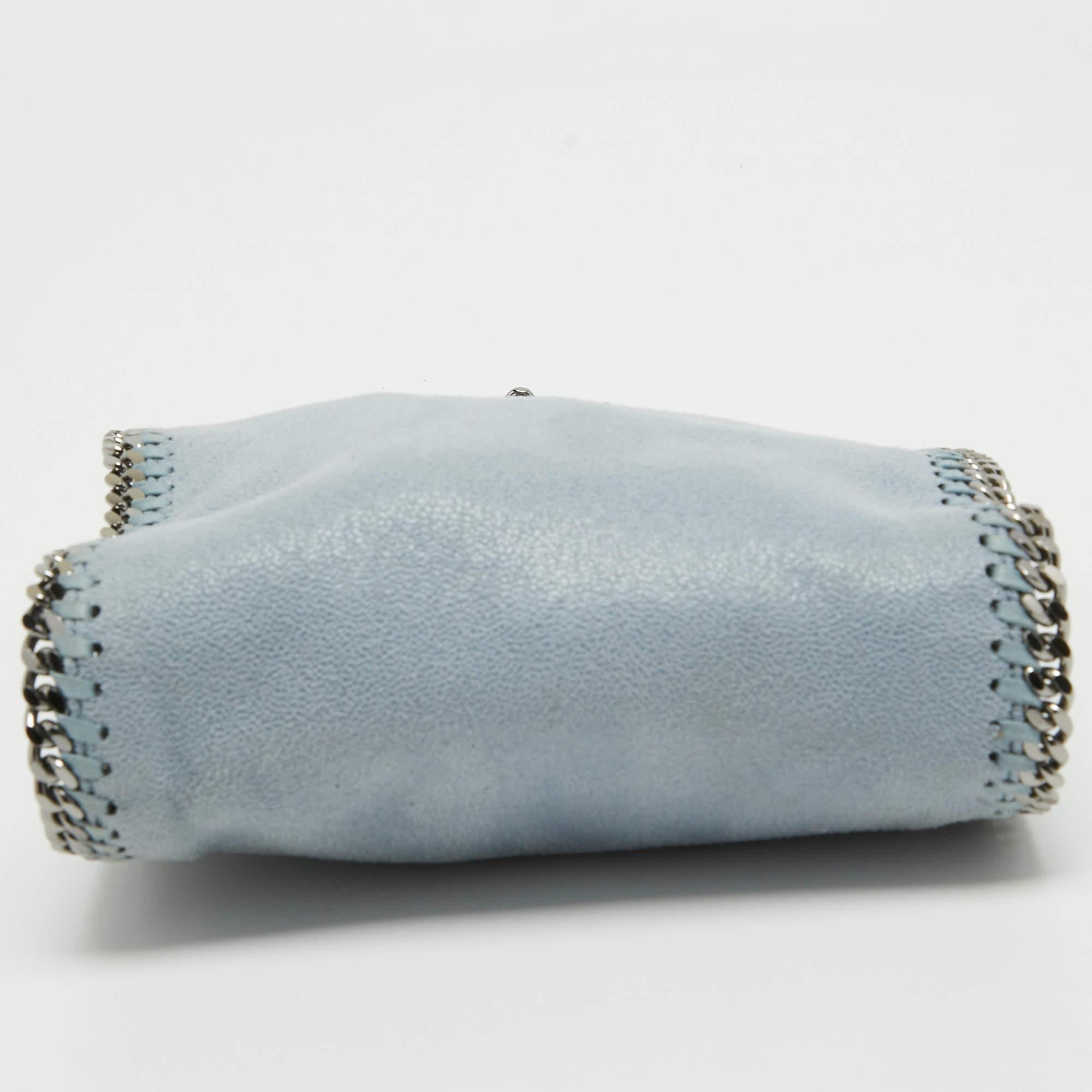 Stella McCartney Light Blue Faux Leather Tiny Falabella Bag 2