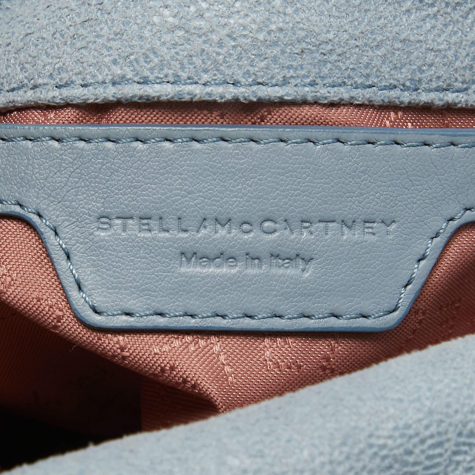 Stella McCartney Light Blue Faux Leather Tiny Falabella Bag 5