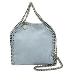Stella McCartney Light Blue Faux Leather Tiny Falabella Bag