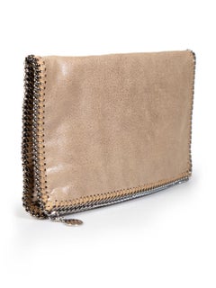 Stella McCartney Light Brown Faux Leather Falabella Clutch