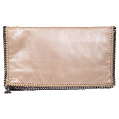 Stella McCartney - Pochette Falabella en simili cuir Brown Light