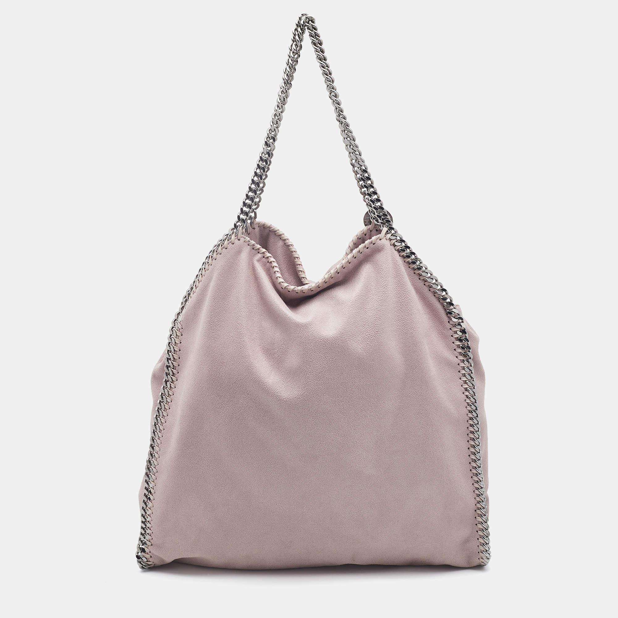 Stella McCartney Light Pink Faux Leather Falabella Tote 3