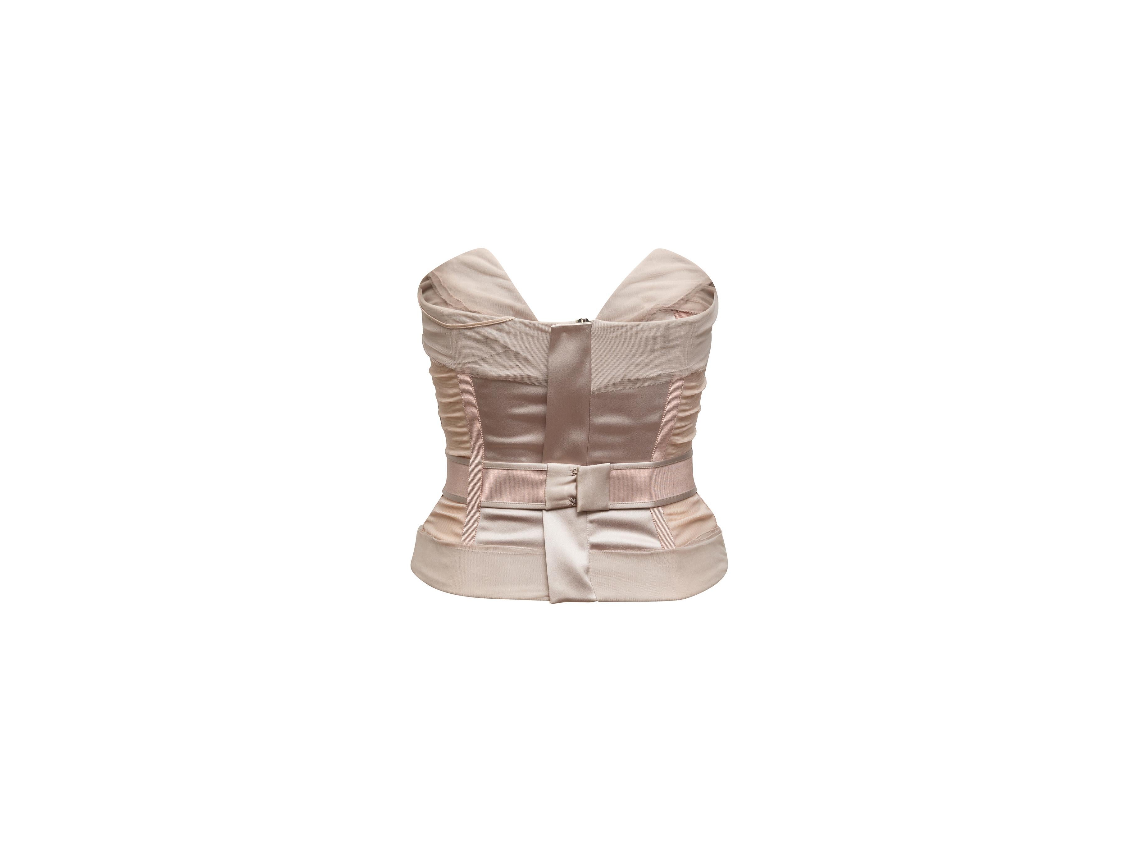 light pink bustier top