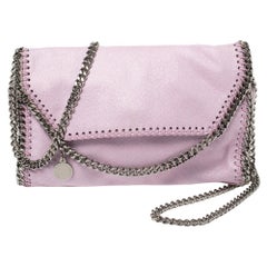 Stella McCartney Fliederfarbenes Kunstleder Mini Falabella Umhängetasche