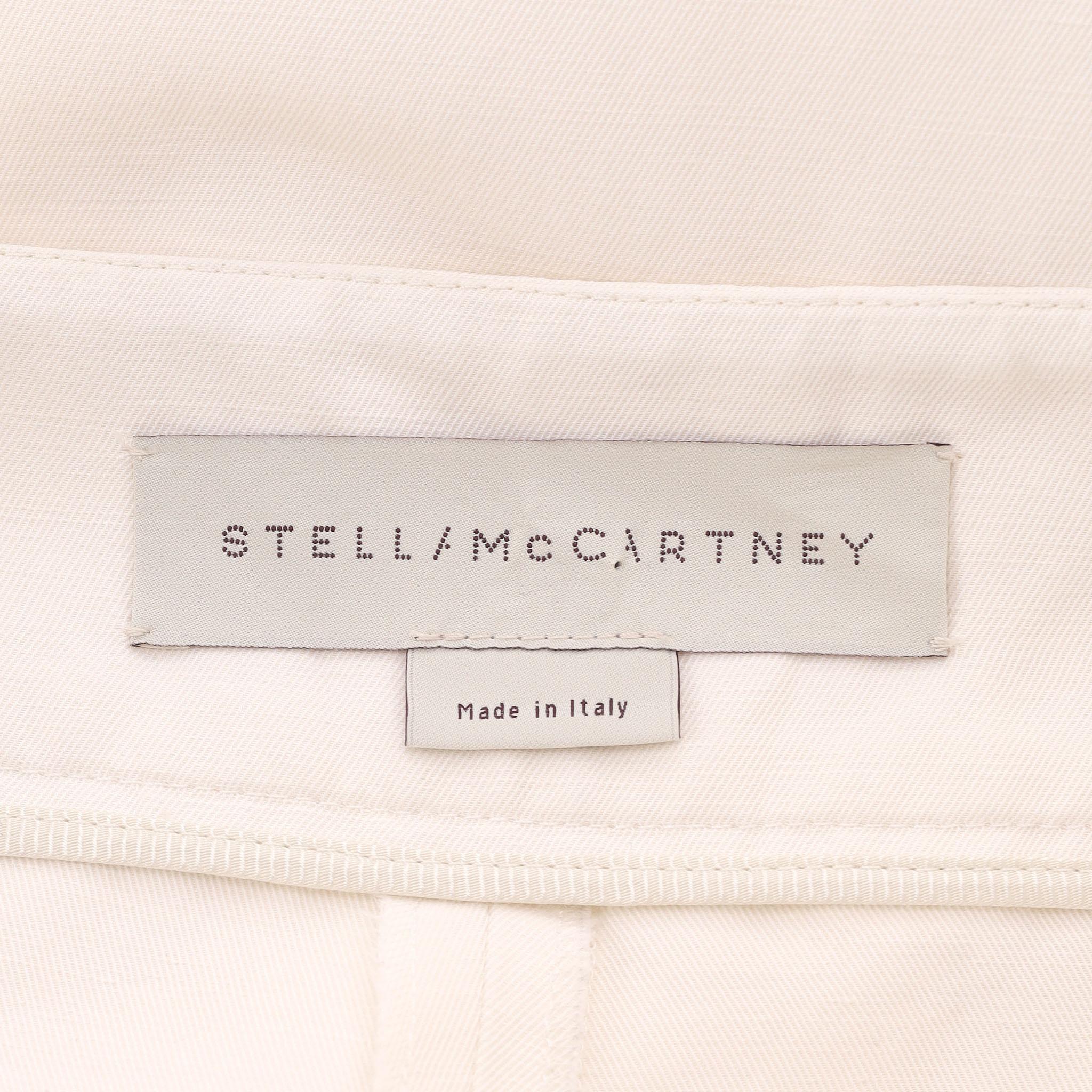 Stella McCartney - Jupe-culotte à jambe large en lin mélangé en vente 1
