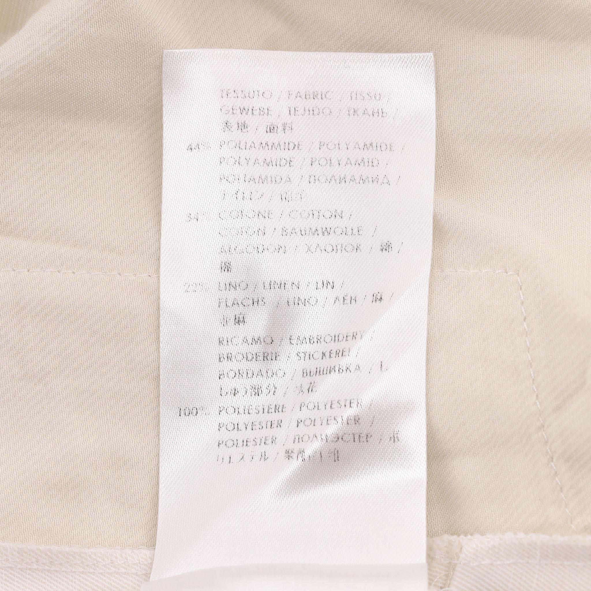 Stella McCartney - Jupe-culotte à jambe large en lin mélangé en vente 2