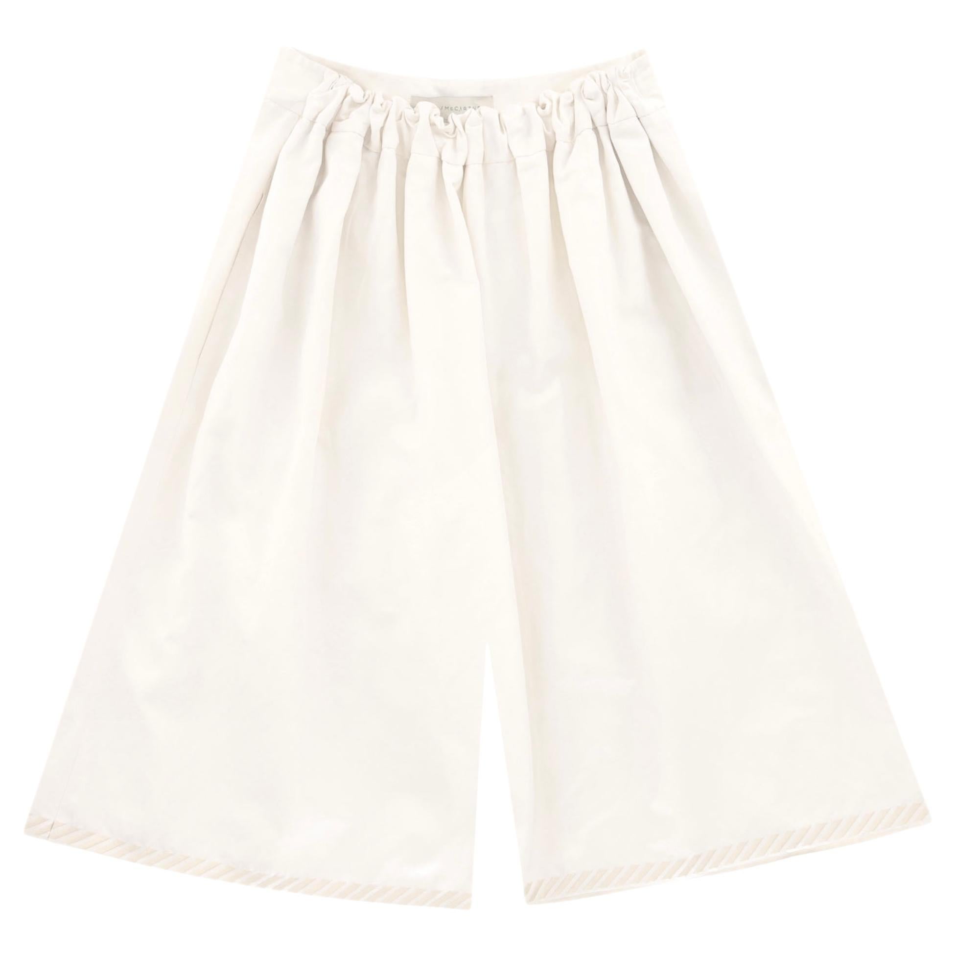 Stella McCartney - Jupe-culotte à jambe large en lin mélangé en vente