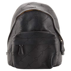 Stella McCartney  Logo Backpack Perforated Faux Leather Mini