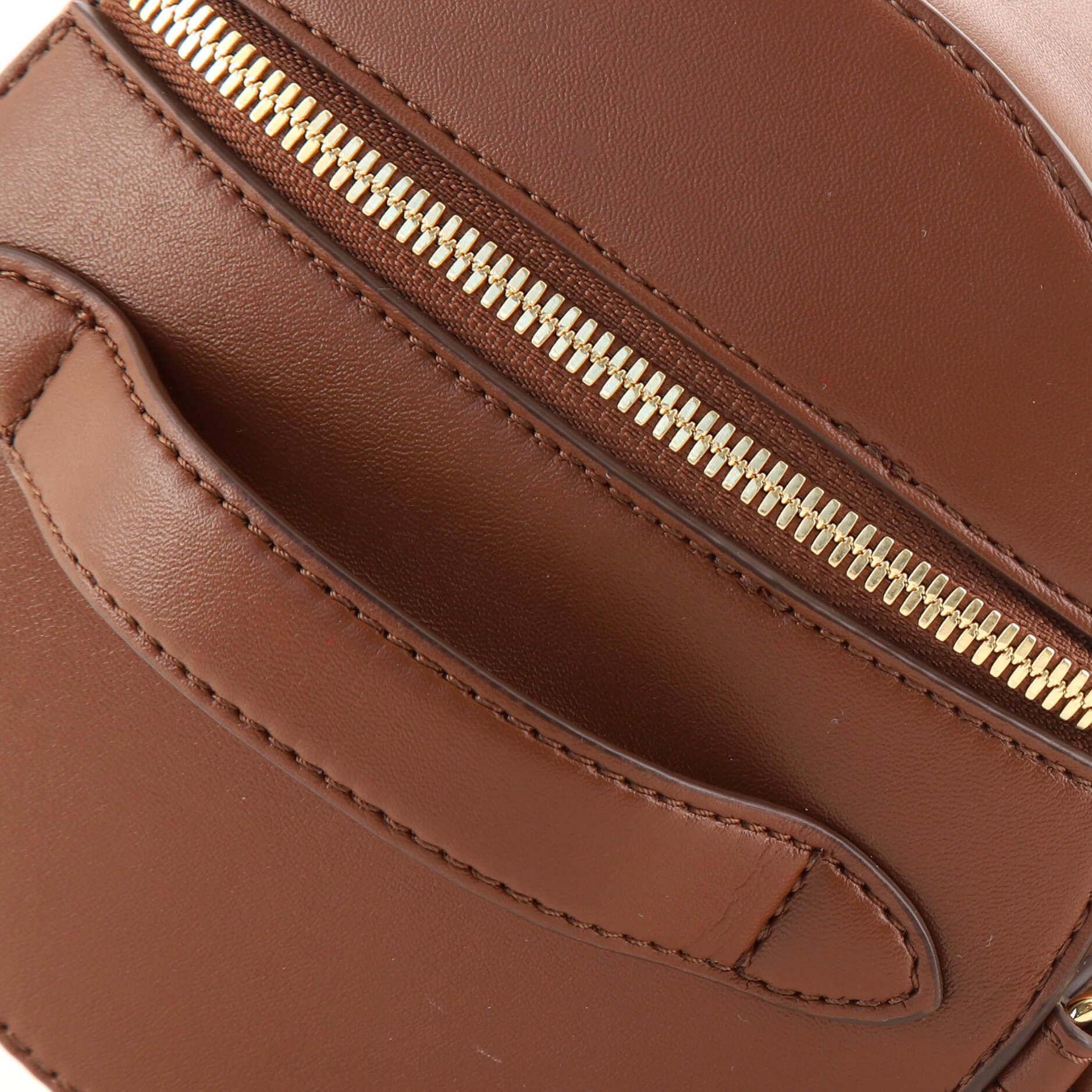 Stella McCartney Logo Barrel Bag Perforated Faux Leather Small 3