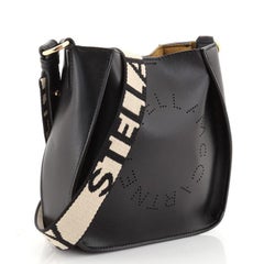 Stella McCartney Logo Crossbody Bag Perforated Faux Leather Mini