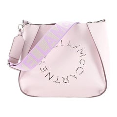 Stella McCartney Logo Crossbody Bag Perforated Faux Leather Mini