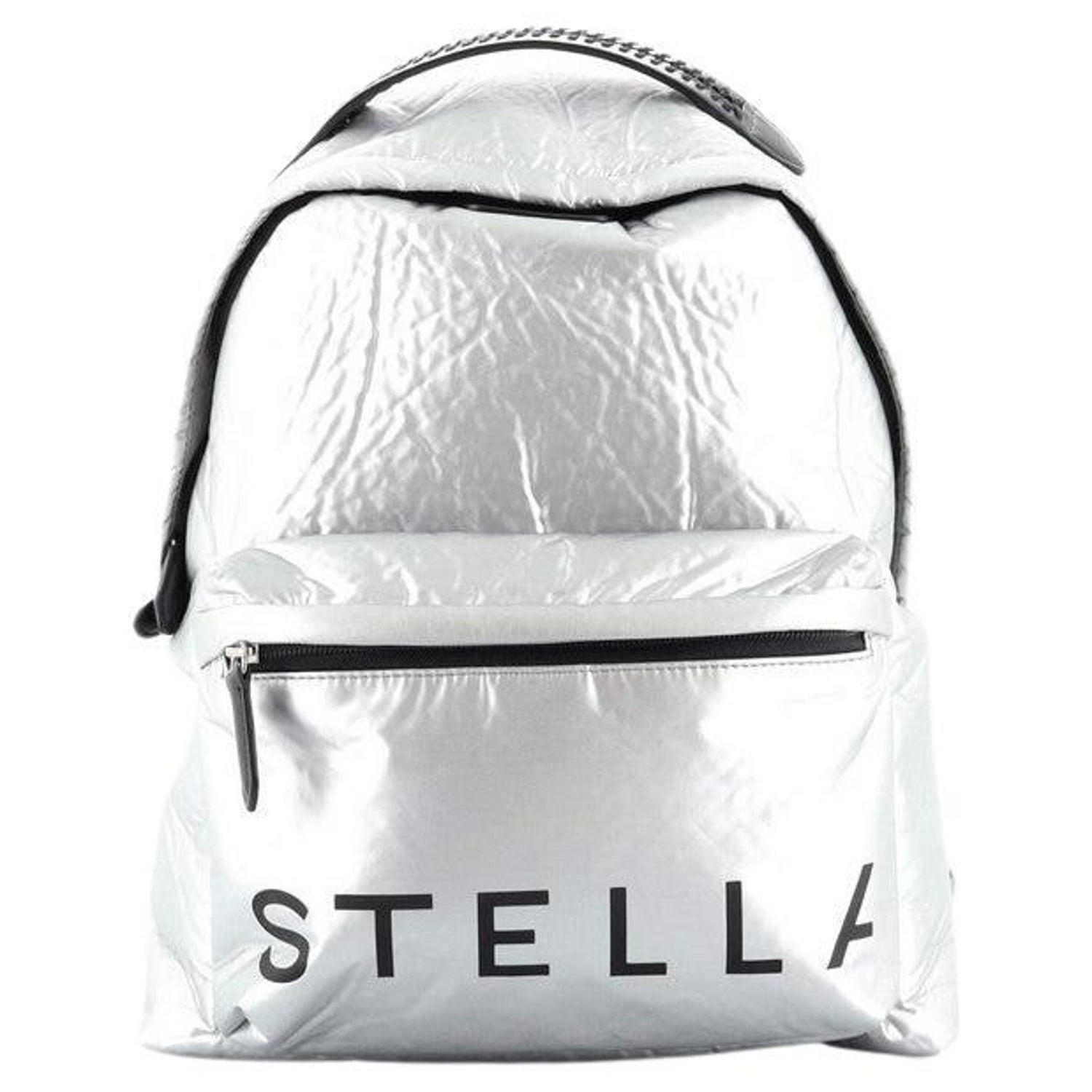 Stella McCartney Logo Falabella Go Backpack Nylon Medium For Sale at 1stDibs