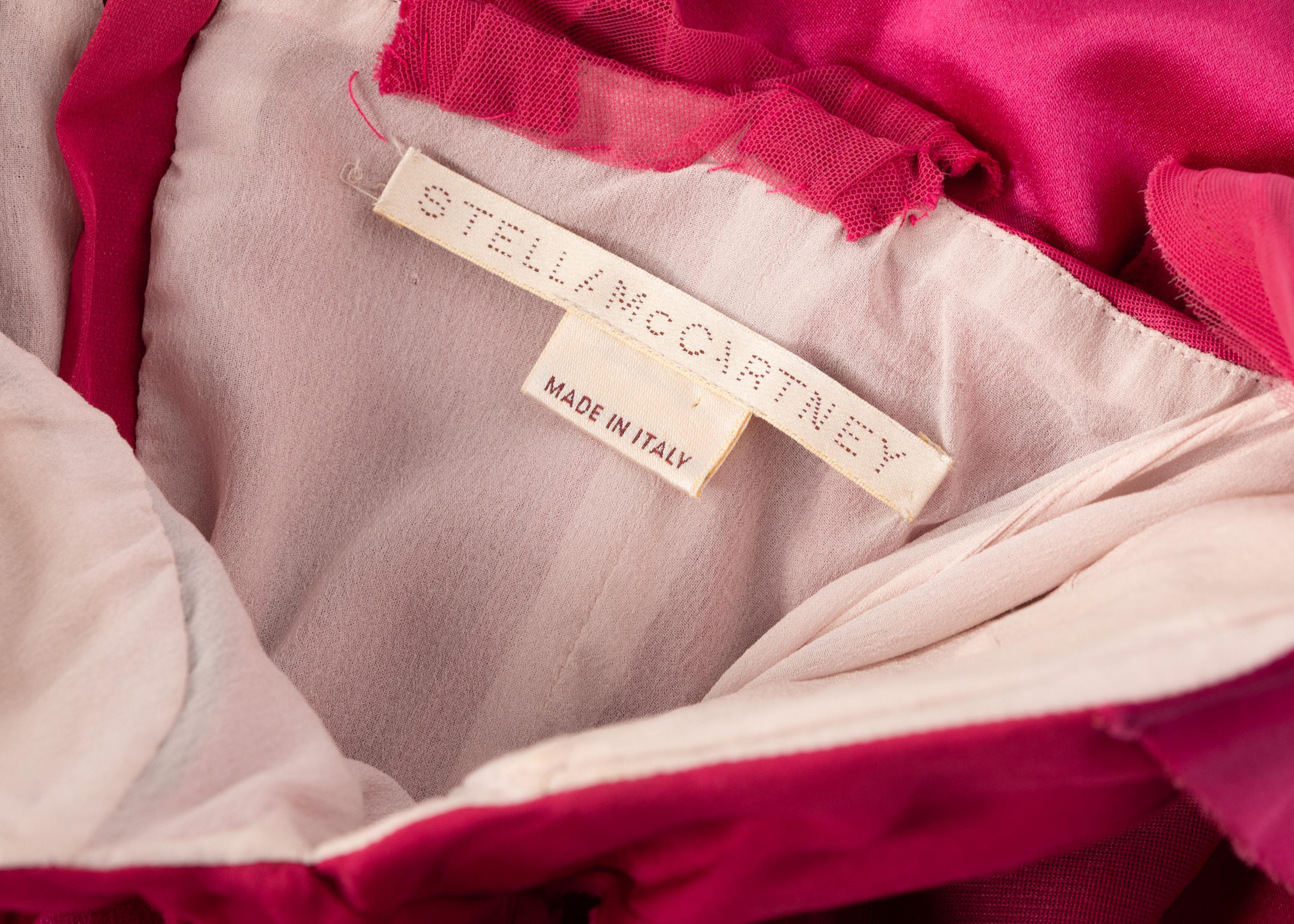 Stella McCartney Magenta Pink Corset Dress Runway 2003 3