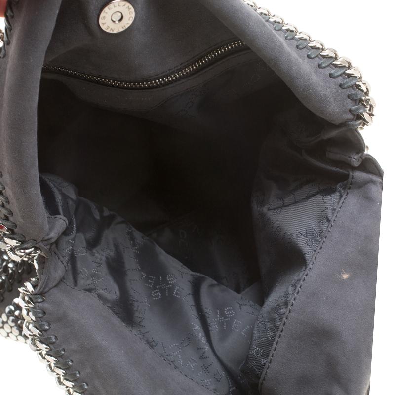 Women's Stella McCartney Metallic Faux Leather Small Studded Falabella Tote