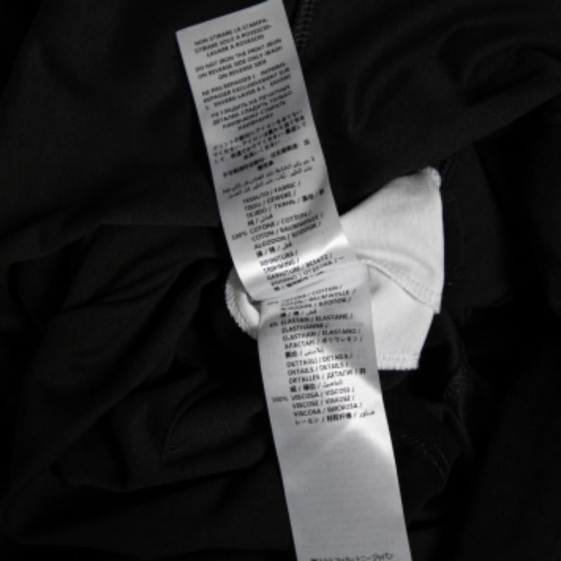 Noir Stella McCartney - Robe sweat-shirt en coton imprimé monochrome M en vente