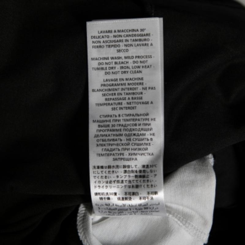 Stella McCartney - Robe sweat-shirt en coton imprimé monochrome M en vente 3