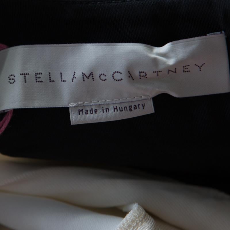 Stella McCartney Monochrome Long Sleeve Sheath Dress M In Good Condition In Dubai, Al Qouz 2