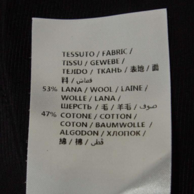 Stella McCartney Pantaloni con fondo svasato in lana e cotone monocromatici XXS In condizioni ottime in vendita a Dubai, Al Qouz 2