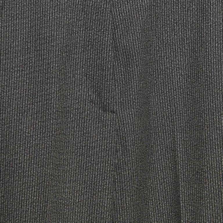 Donna Stella McCartney Pantaloni con fondo svasato in lana e cotone monocromatici XXS in vendita