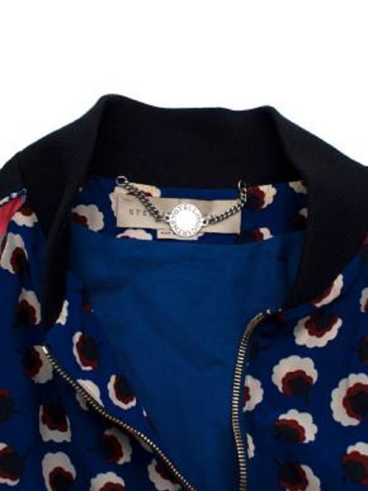 Stella McCartney Multi-Print Bomber Jacket In Good Condition For Sale In London, GB