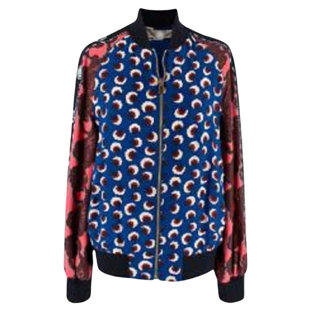 Stella McCartney Multi-Print Bomber Jacket For Sale