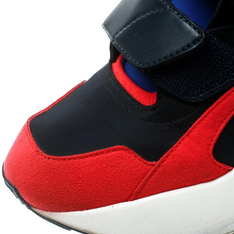Stella McCartney Multicolor Fabric/Leather Eclypse Velcro Strap Sneakers Size 39 1