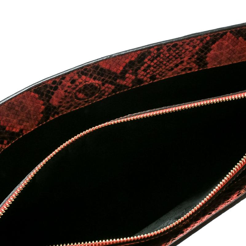 Stella McCartney Multicolor  Leather and Glitter Oversized Waverley Clutch In New Condition In Dubai, Al Qouz 2