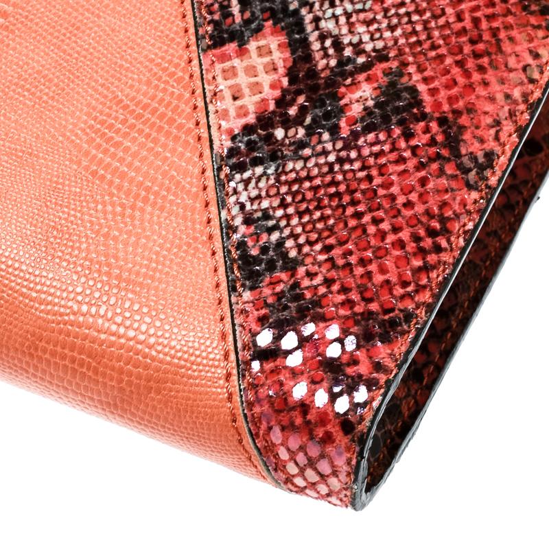 Women's Stella McCartney Multicolor  Leather and Glitter Oversized Waverley Clutch