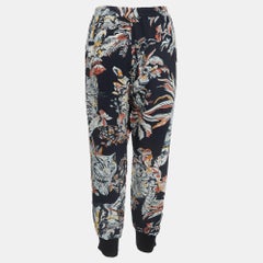 Stella McCartney Multicolor Printed Crepe Joey Trousers L
